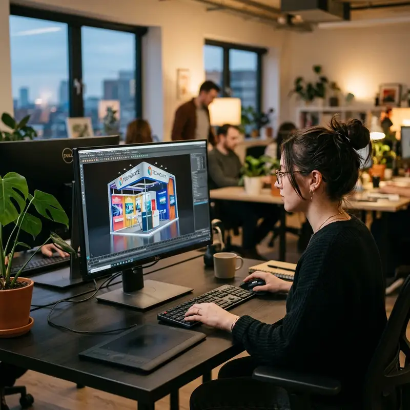 Diseño 3D de stands