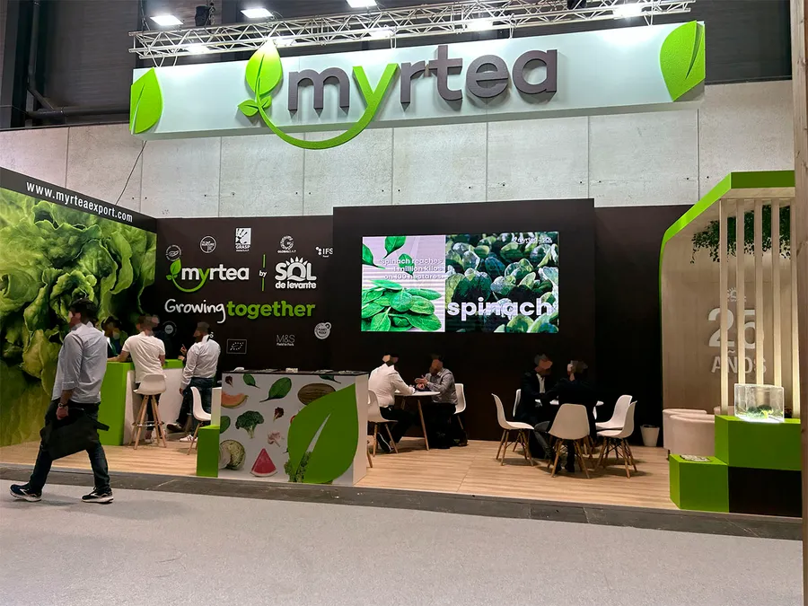 Stand Myrtea en Fruit Attraction Madrid — diseño Expecto